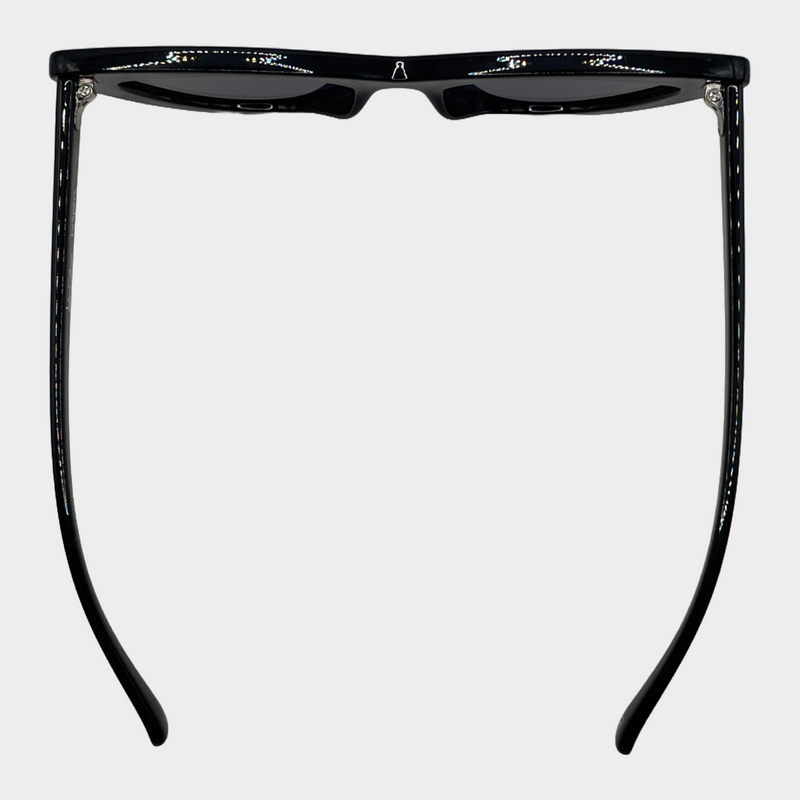 Adam Selman women's black plastic cat-eye sunglasses
