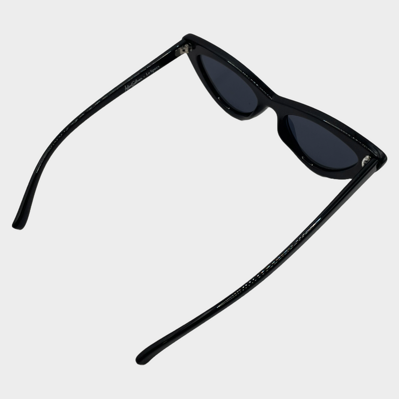 Adam Selman women's black plastic cat-eye sunglasses