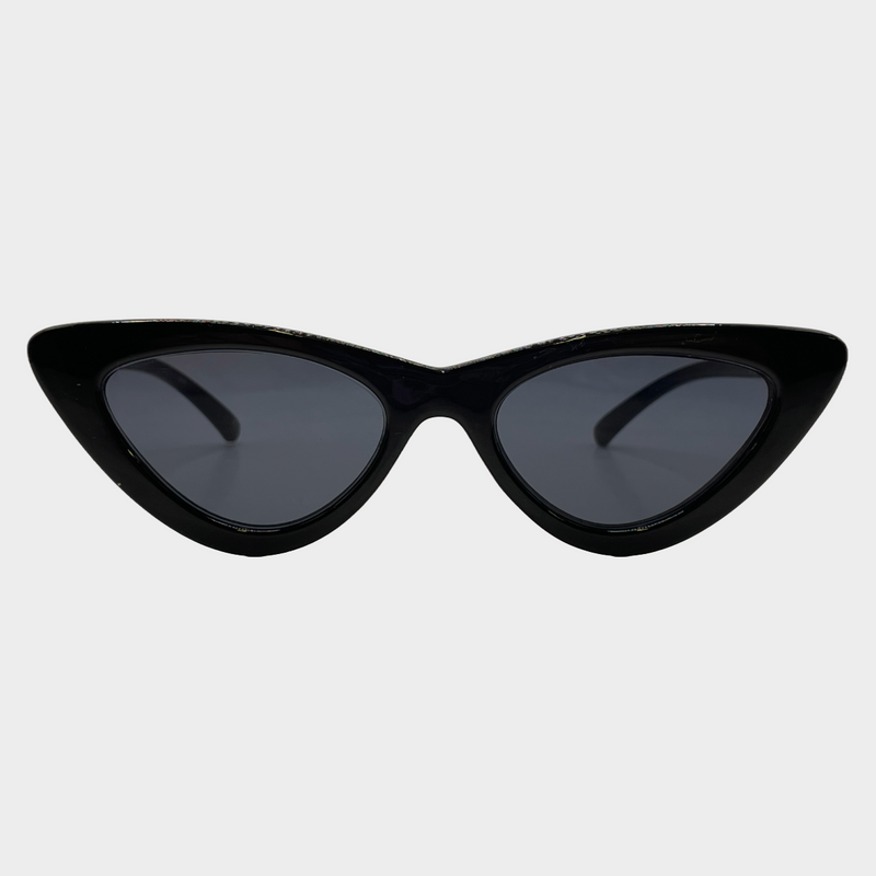 Adam Selman women's black plastic cat-eye sunglasses