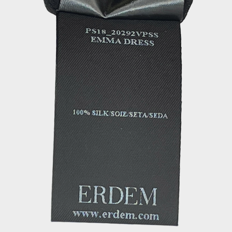 Erdem women's multicoloured reese flower print silk dress