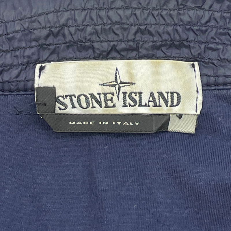 Stone Island men's navy polyamide full zip windbreaker jacket