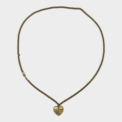 Alessandra Rich women's gold tone metal heart necklace