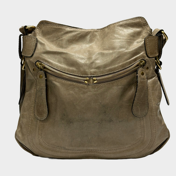 ショルダーバッグ・ポシェット CHLOE Women Messenger Bags CHC22AS383I2690U Beige Chloe women's beige leather vintage crossbody bag – Loop
