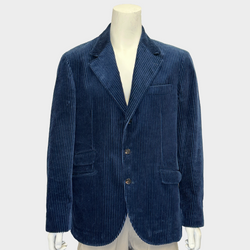 Brunello Cucinelli men's blue corduroy jacket