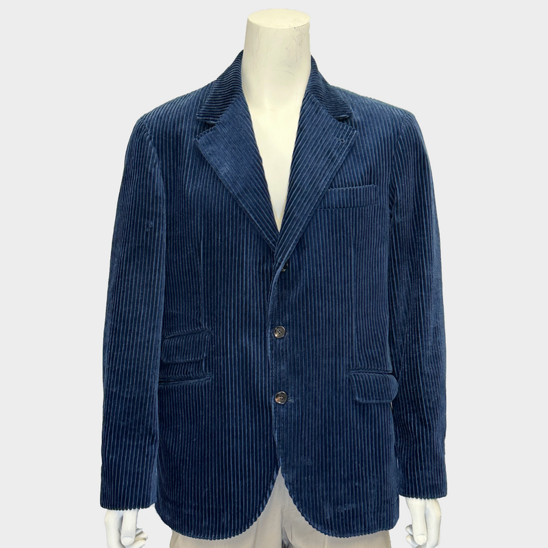 Brunello Cucinelli men's blue corduroy jacket