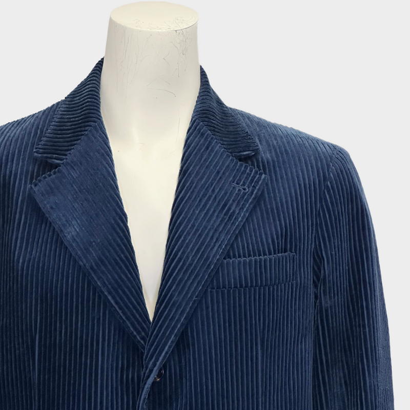 Brunello Cucinelli men's blue corduroy jacket