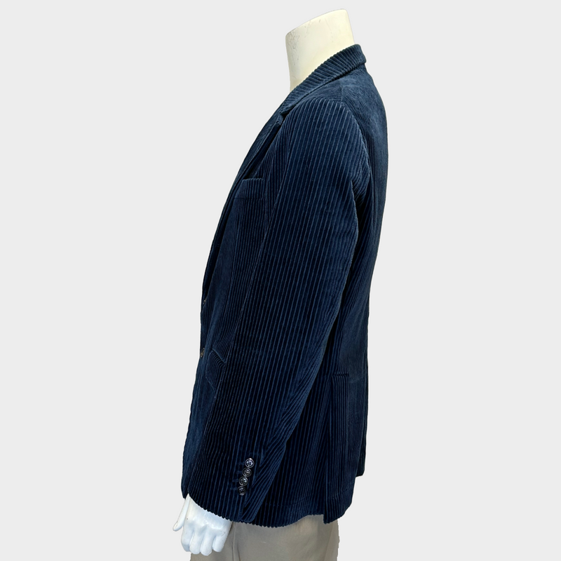 Brunello Cucinelli men's blue corduroy jacket
