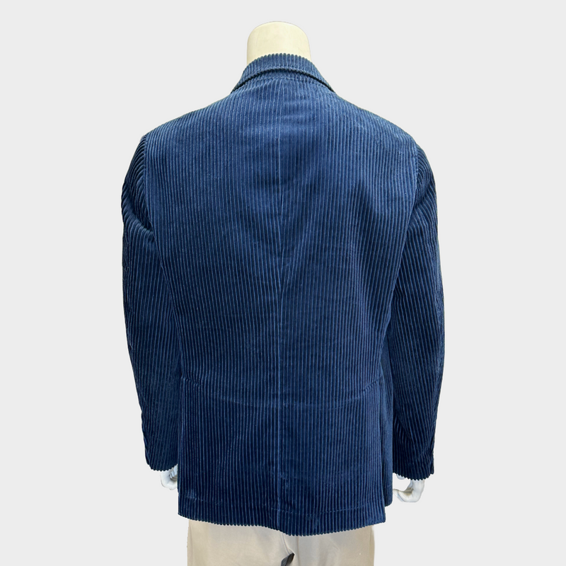 Brunello Cucinelli men's blue corduroy jacket