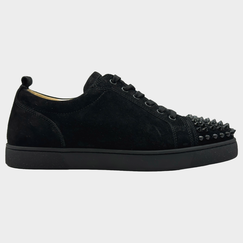Christian Louboutin men's black suede 'orlato' low-top sneakers