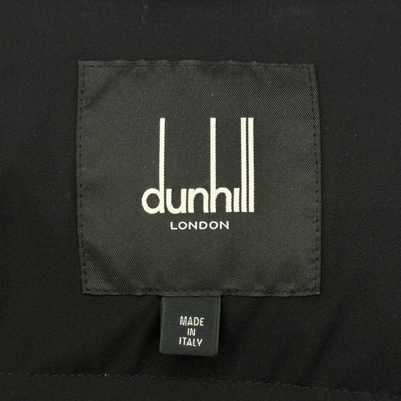 Dunhill men's black puffer vest jacket