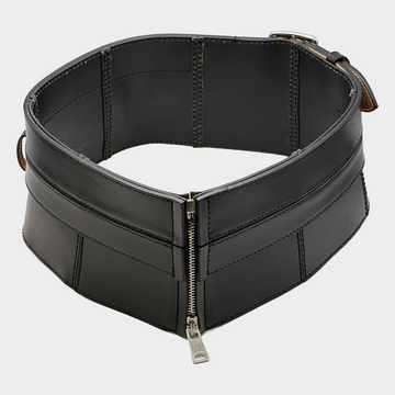 Alexander Mcqueen women's black leather corset belt with Alexander Mcqueen women's black leather corset belt with