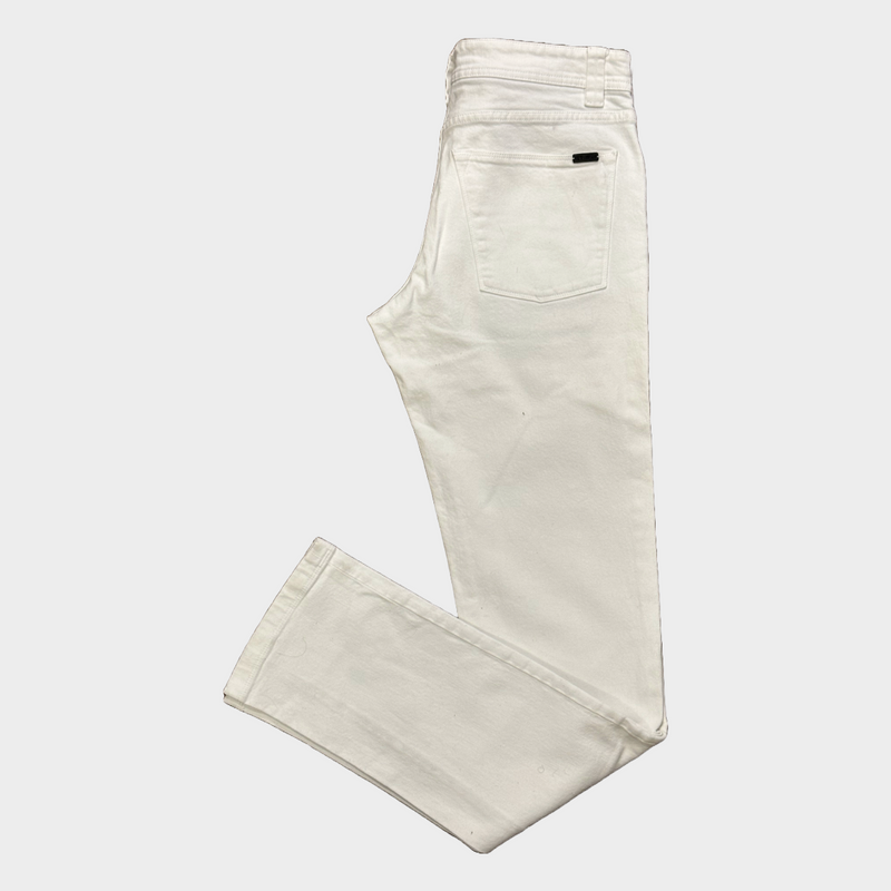 Loro Piana men's white cotton jeans
