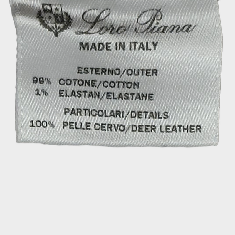 Loro Piana men's white cotton jeans