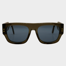 Gucci men's grey clear acetate sunglasses