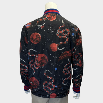 Gucci men's multicoloured cosmo snake print nylon Gucci men's multicoloured cosmo snake print nylon
