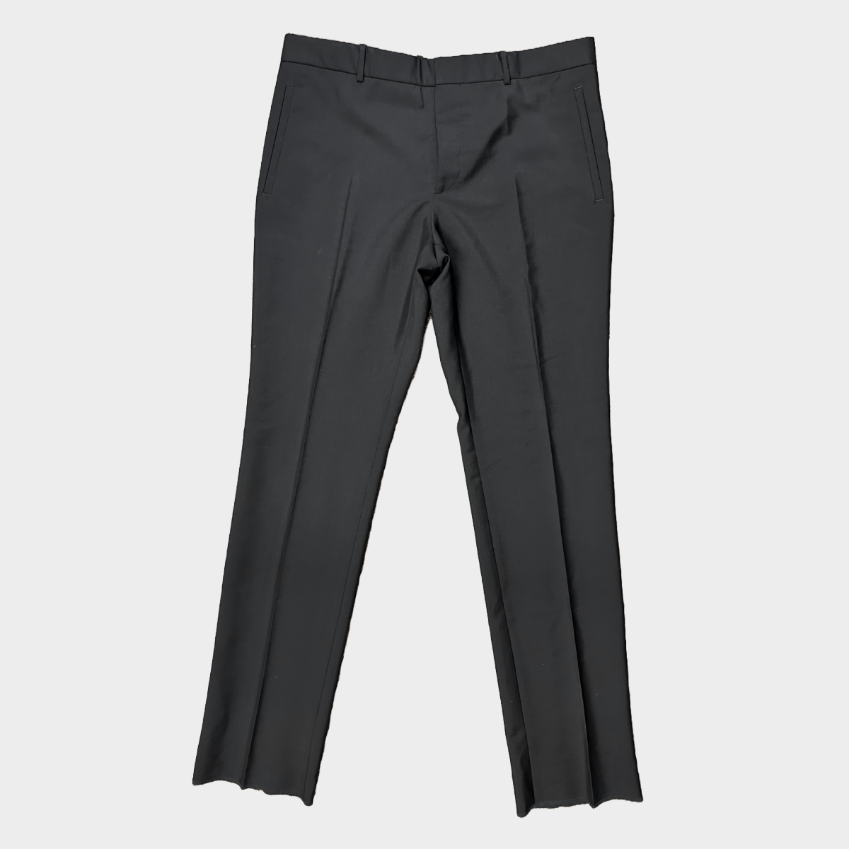 Alexander Mcqueen men's black wool trousers – Loop Generation