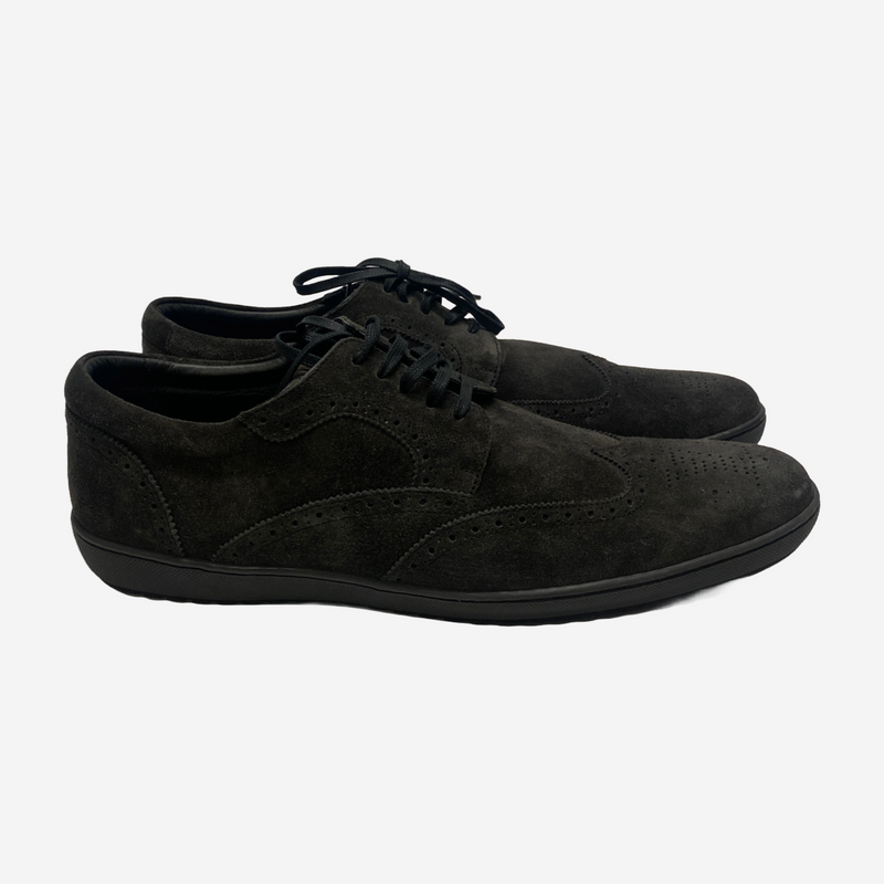 Louis Vuitton men's brown suede brogues