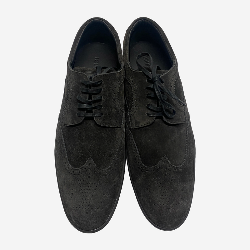 Louis Vuitton men's brown suede brogues