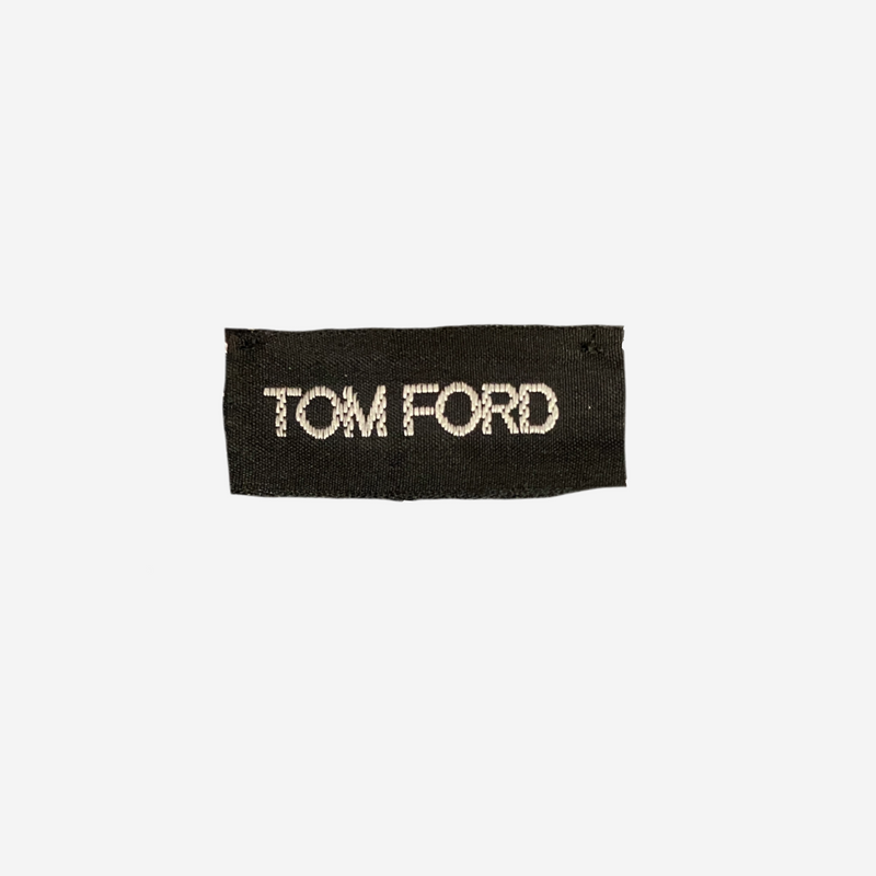 Tom Ford men's black and white silk polka dot evening scarf