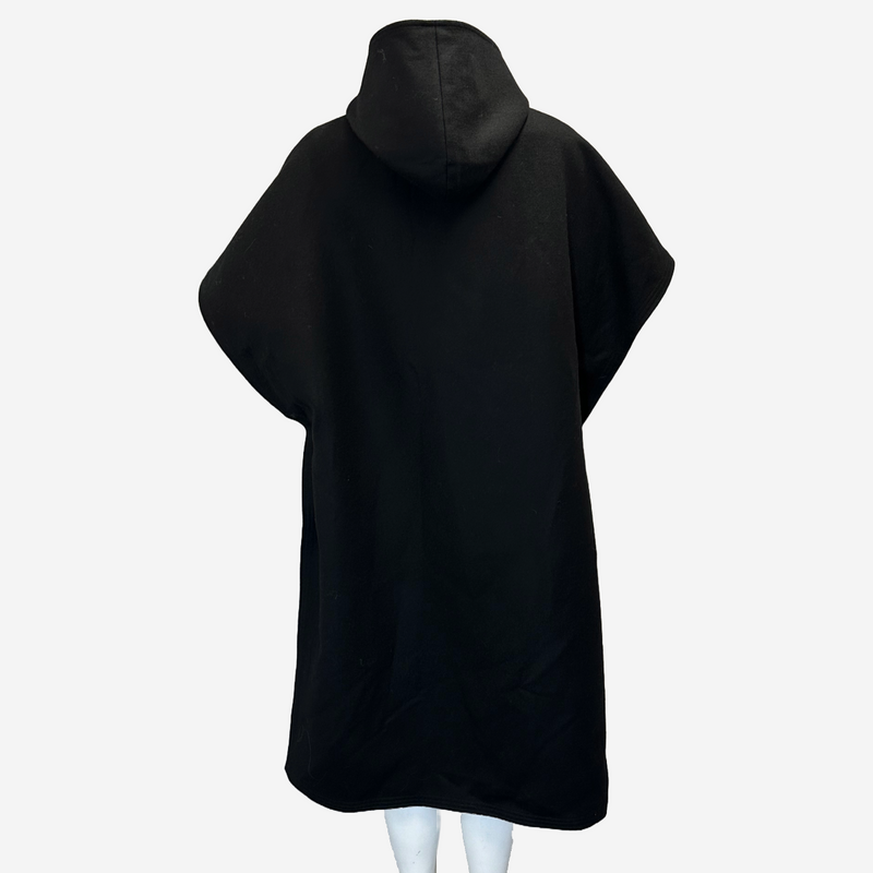 Stella Mccartney women's black wool long cape with hood