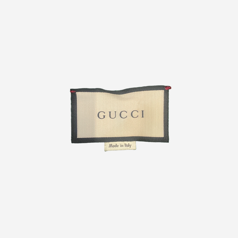 Gucci green cotton track pants with web stripes and floral embroidery