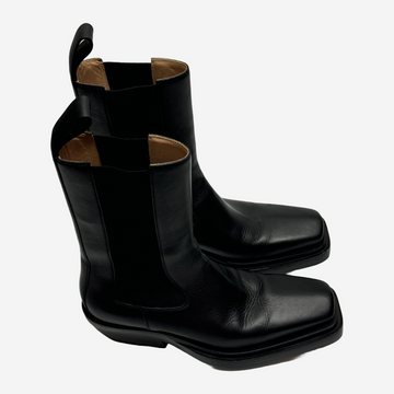Bottega Veneta women's black leather Chelsea boots – Loop Generation
