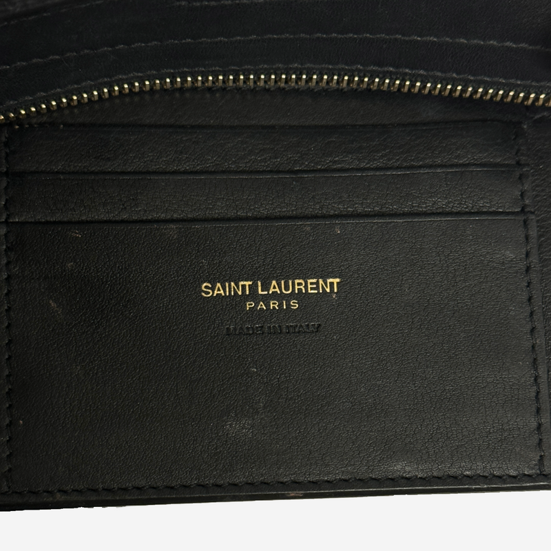 Saint Laurent women's mini black bag with gold hardware