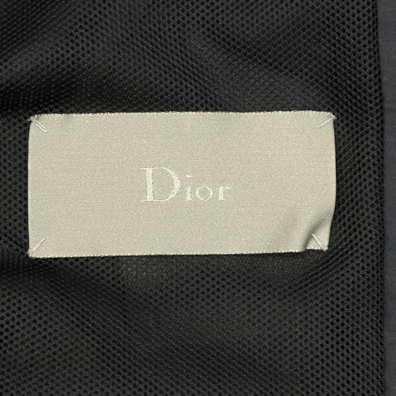 Dior men's navy nylon bomber wind jacket
