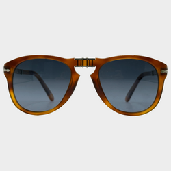 Persol x Steve McQueen men's light brown tortoiseshell foldable limited edition sunglasses