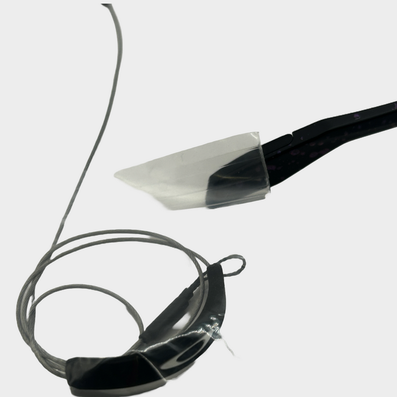 Oakley men's Clifden sports sunglasses with holographic accenting