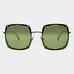 Tiffany&Co women's green lens gemstone sunglasses