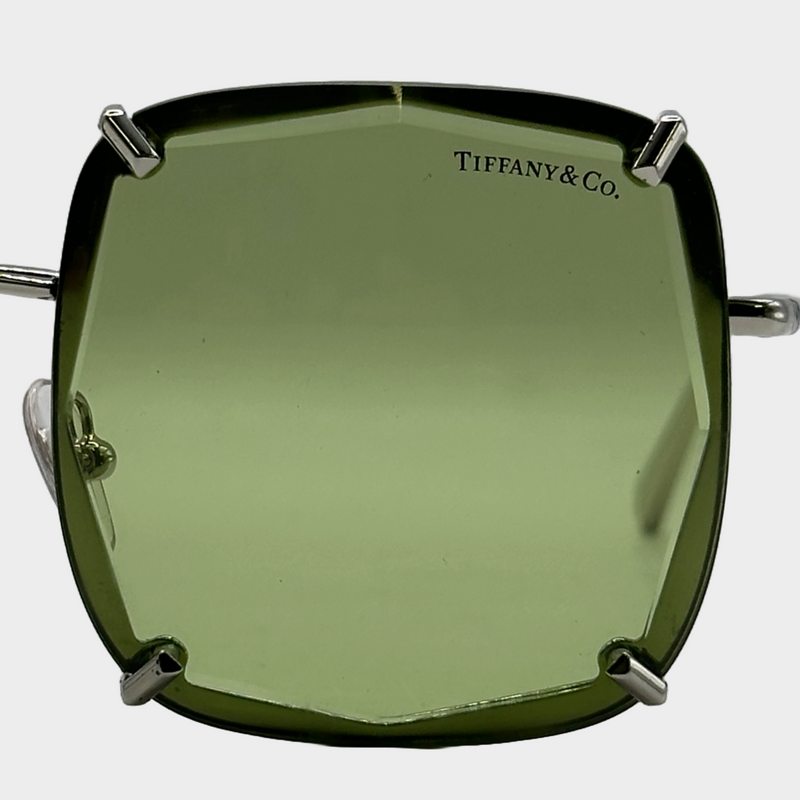 Tiffany&Co women's green lens gemstone sunglasses