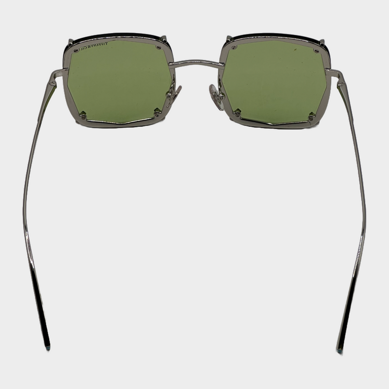 Tiffany&Co women's green lens gemstone sunglasses