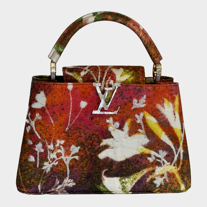Louis Vuitton multicoloured Sam Falls Artycapucines Embroidered Printed Canvas handbag