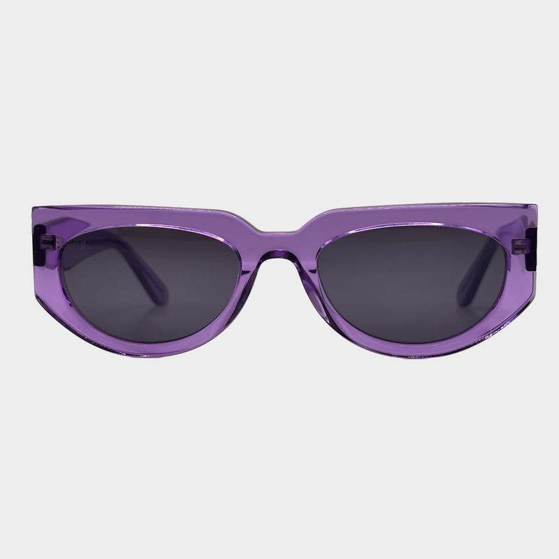 Jimmy Fairly women's purple transparent acetate sunglasses