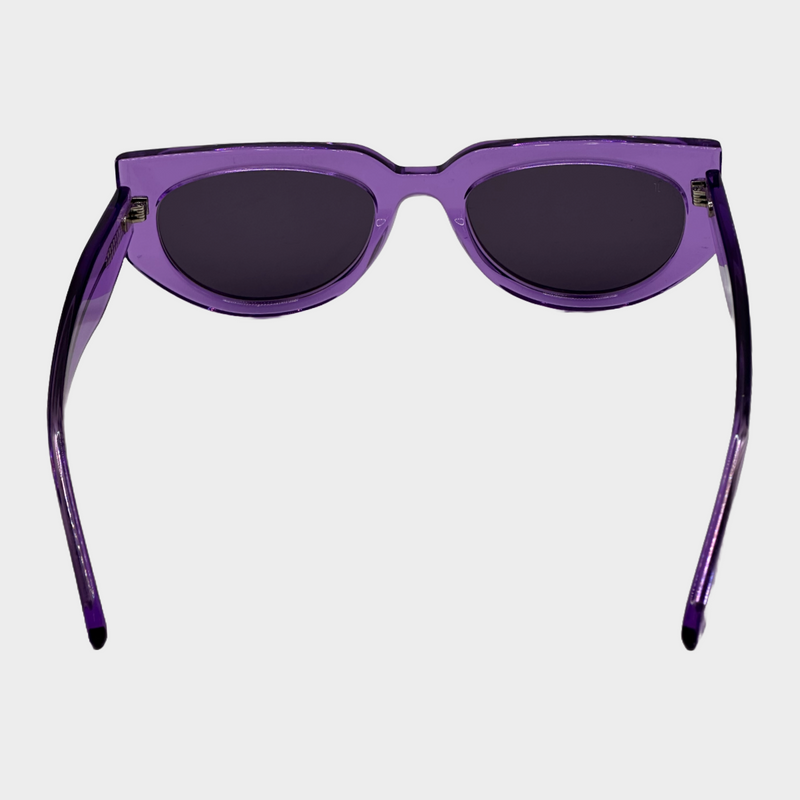 Jimmy Fairly women's purple transparent acetate sunglasses
