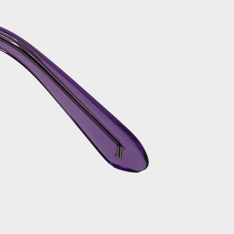 Jimmy Fairly women's purple transparent acetate sunglasses
