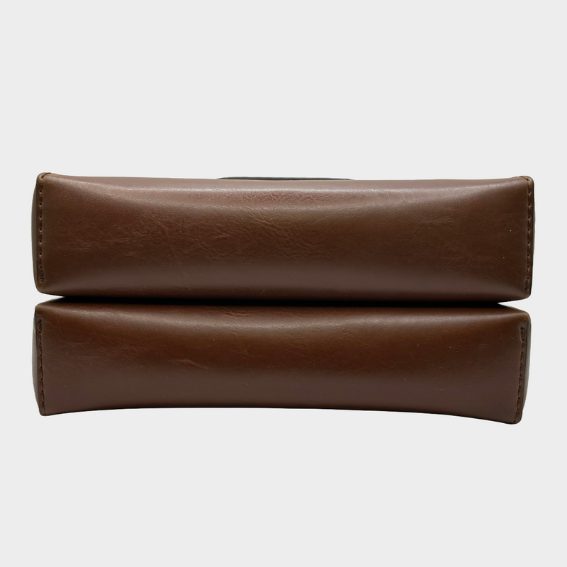 Stella McCartney women's brownleather popper crossbody bag