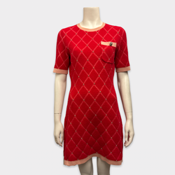 Maje Red Sweater Dress