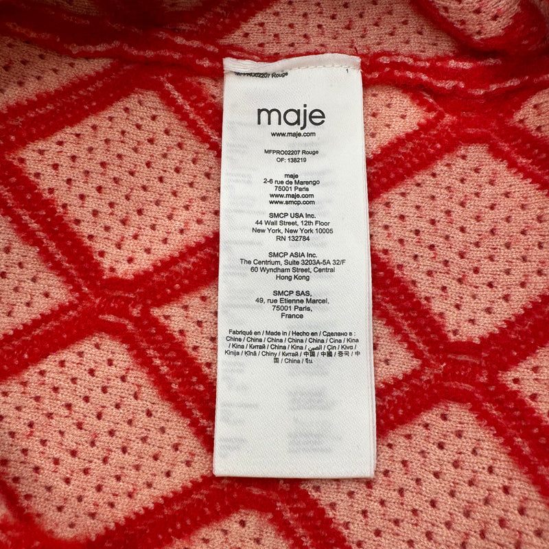 Maje Red Sweater Dress