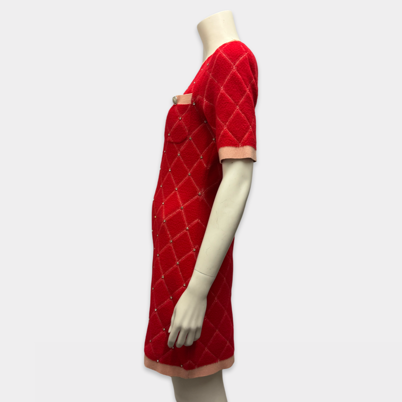 Maje Red Sweater Dress