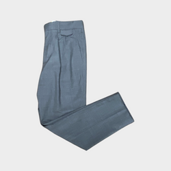 Brunello Cucinelli men's grey woollen trousers