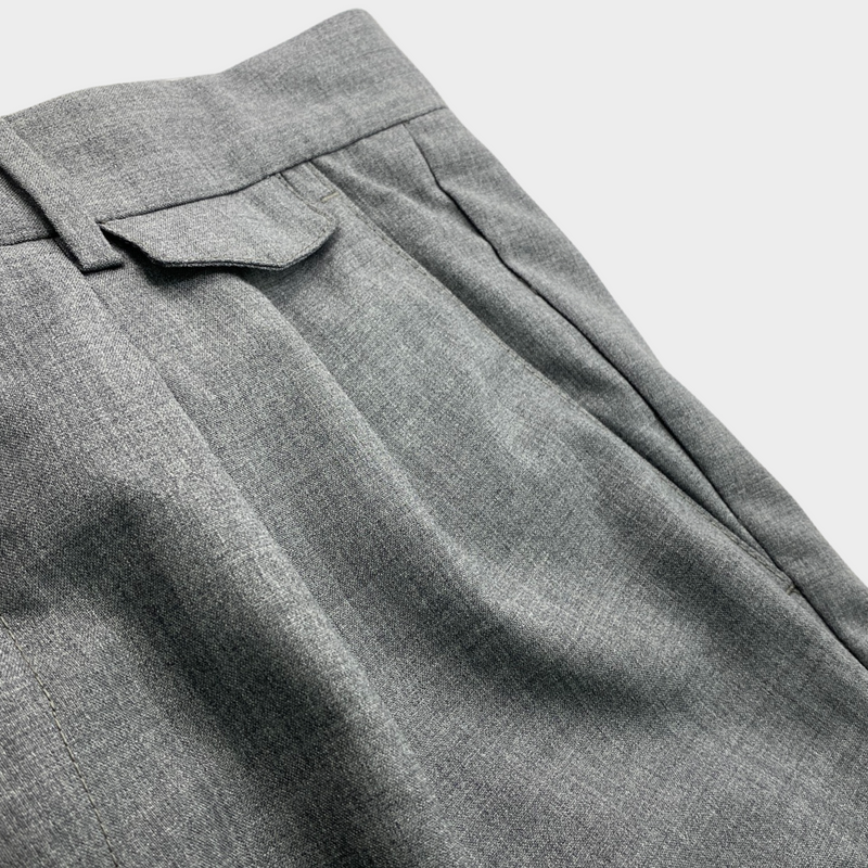 Brunello Cucinelli men's grey woollen trousers