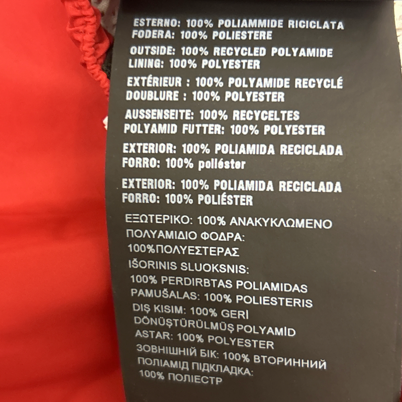 Prada men's red re-nylon swim trunks