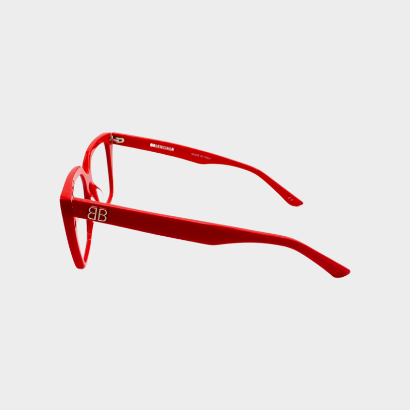 Balenciaga women's red reading glasses