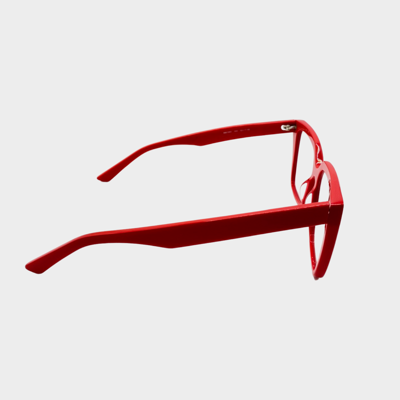 Balenciaga women's red reading glasses