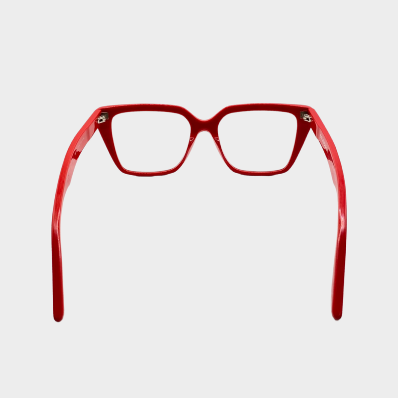Balenciaga women's red reading glasses
