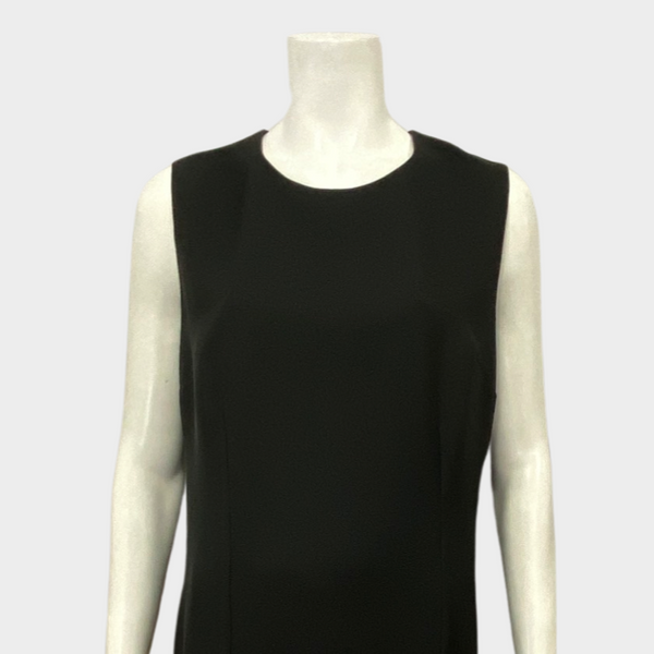 Balenciaga black and yellow asymmetrical dress