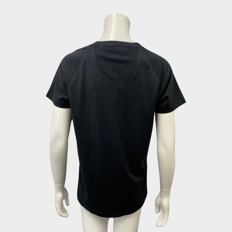 Burberry women's black cotton logo T-shirt