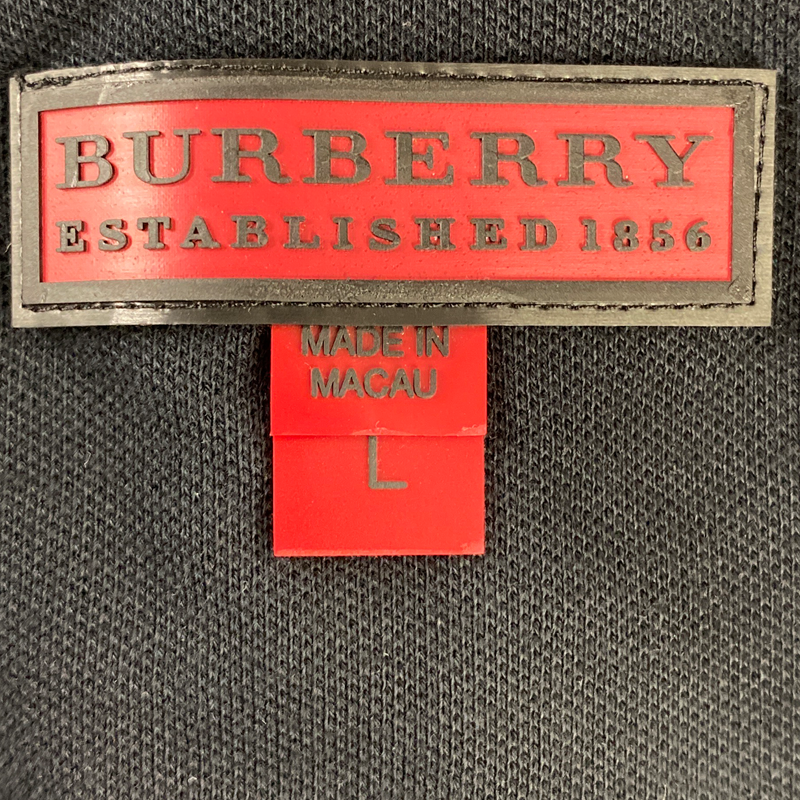 Burberry women's black cotton logo T-shirt